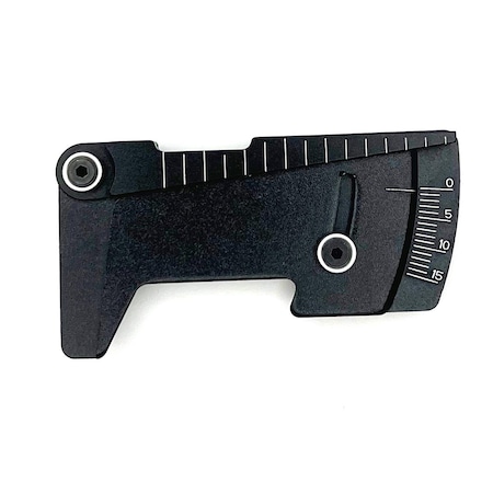 Racers Edge Aluminum Ride Height & Camber Gauge, Black RCEPRO7026
